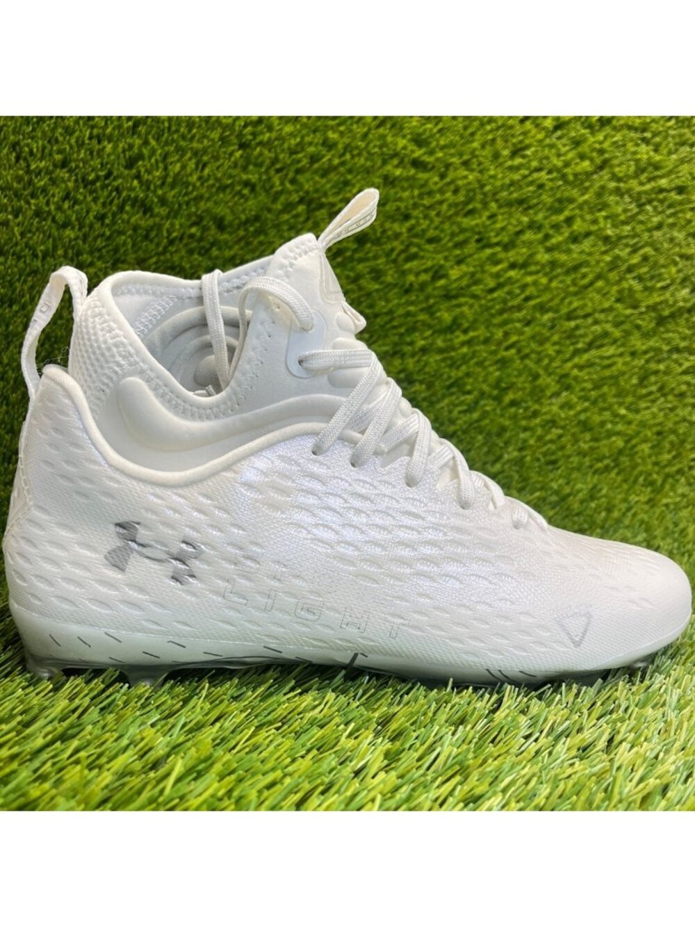 Under‎ Armour Spotlight Lux MC 2.0 Mens Size 9 White Running Football Cleats